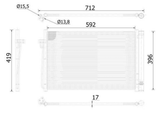 Kondensator Klimaanlage für BMW ALPINA 5 Touring 6 Cabriolet 7 B5 Kombi