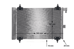 Kondensator Klimaanlage für CITROËN PEUGEOT XSARA Break Coupe 406 607