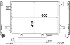 Kondensator Klimaanlage für MERCEDES-BENZ A-KLASSE B-KLASSE Sports Tourer