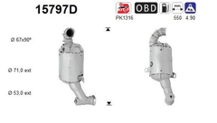 Katalysator für CITROËN OPEL PEUGEOT TOYOTA DS BERLINGO MULTISPACE C3 AIRCROSS