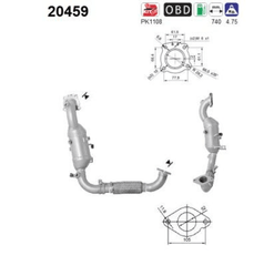 Katalysator für FORD C-MAX II FOCUS III Stufenheck Turnier GRAND MONDEO V
