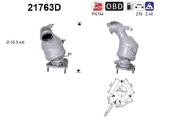 Katalysator vorne für FIAT OPEL SAAB SUZUKI SEDICI ASTRA H Caravan GTC