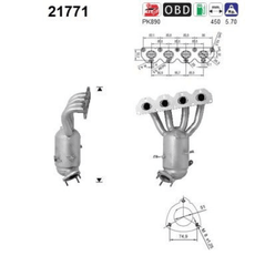 Katalysator für ALFA ROMEO FIAT OPEL 159 Sportwagon CROMA ASTRA H Caravan GTC