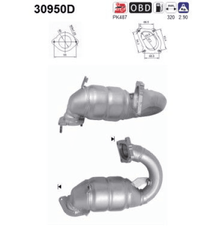 Katalysator vorne für NISSAN OPEL RENAULT INTERSTAR Bus Kasten PRIMASTAR