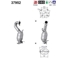 Katalysator für AUDI SEAT SKODA VW A3 Sportback Cabriolet ALTEA XL LEON