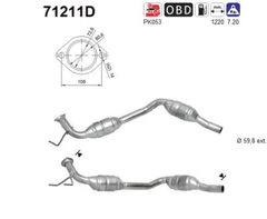 Katalysator für MERCEDES-BENZ V-KLASSE VITO Bus Kasten