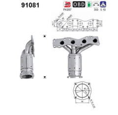 Katalysator vorne für FIAT SUZUKI SEDICI SX4 / CLASSIC