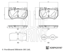 Bremsbelagsatz Scheibenbremse Vorderachse für MERCEDES-BENZ C-KLASSE T-MODEL