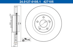 2x Bremsscheibe Vorderachse für FORD FOCUS IV Stufenheck Turnier KUGA III