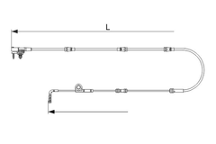 Warnkontakt Bremsbelagverschleiß Hinterachse für LAND ROVER DISCOVERY V RANGE