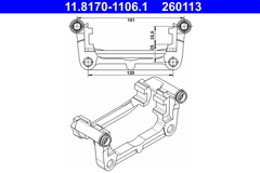 Halter Bremssattel Hinterachse für OPEL CHEVROLET AMPERA ASTRA J Caravan GTC