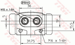 Radbremszylinder Hinterachse für FORD MAZDA CONSUL Coupe Turnier ESCORT III IV