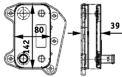Ölkühler Motoröl für CHRYSLER MERCEDES-BENZ JEEP PT CRUISER C-KLASSE Sportcoupe