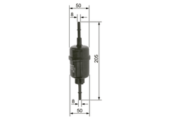 Kraftstofffilter für FORD MAZDA FIESTA V FUSION Van 2