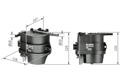 Kraftstofffilter für CITROËN FORD MAZDA PEUGEOT TOYOTA C1 C2 C3 I Pluriel II