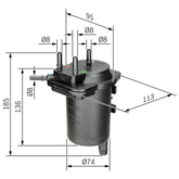 Kraftstofffilter für NISSAN RENAULT SUZUKI ALMERA II Hatchback CUBE JUKE MICRA