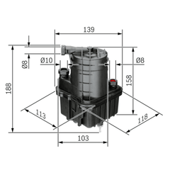 Kraftstofffilter für RENAULT CLIO III Grandtour MODUS / GRAND Kasten/Schrägheck