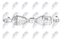 Antriebswelle Vorderachse links für NISSAN QASHQAI / +2 I