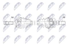 Antriebswelle Vorderachse links für PEUGEOT 208 I