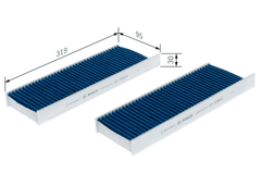 Filter Innenraumluft für CITROËN FIAT OPEL PEUGEOT TOYOTA VAUXHALL DS BERLINGO
