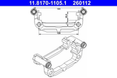 Halter Bremssattel Hinterachse für OPEL CHEVROLET ASTRA J Caravan GTC