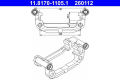 Halter Bremssattel Hinterachse für OPEL CHEVROLET ASTRA J Caravan GTC
