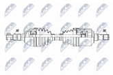 Antriebswelle Vorderachse links für FIAT CROMA Kasten/Kombi