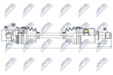 Antriebswelle Vorderachse links für SMART CABRIO CITY-COUPE CROSSBLADE FORTWO