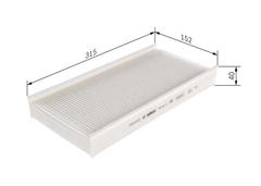 Filter Innenraumluft für CITROËN PEUGEOT C5 II Break C6 Kasten/Kombi 407 SW