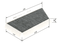 Filter Innenraumluft für PEUGEOT THINK 206+ 206 Schrägheck CC SW Stufenheck Van