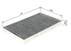 Filter Innenraumluft für MERCEDES-BENZ VIANO VITO Bus / MIXTO Kasten