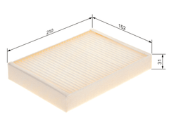 Filter Innenraumluft hinten für MERCEDES-BENZ MARCO POLO Camper V-KLASSE VITO