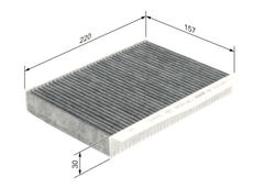 Filter Innenraumluft für ALFA ROMEO FIAT JEEP TONALE 500L 500X COMPASS RENEGADE