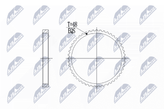 Sensorring ABS Vorderachse für VOLVO C70 I Coupe Cabriolet S60 S70 S80 V70 II