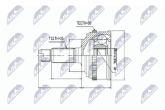 Gelenksatz Antriebswelle Vorderachse für HONDA ACCORD VI Coupe Hatchback CR-V I