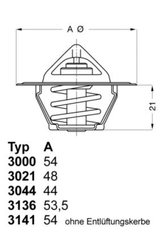 Thermostat Kühlmittel für ALFA ROMEO CHEVROLET PONTIAC BUICK CADILLAC JEEP