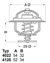 Thermostat Kühlmittel für DAIHATSU TOYOTA CHARADE II III CRESSIDA Stufenheck