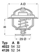 Thermostat Kühlmittel für DAIHATSU TOYOTA CHARADE II III CRESSIDA Stufenheck