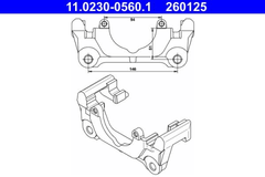Halter Bremssattel Vorderachse für AUDI SEAT A4 B6 Avant Cabriolet B7 A6 C5