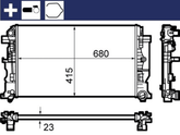 Kühler Motorkühlung für MERCEDES-BENZ VW SPRINTER 3-t Kasten 3,5-t