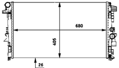 Kühler Motorkühlung für MERCEDES-BENZ VIANO VITO Bus / MIXTO Kasten