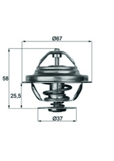 Thermostat Kühlmittel für MERCEDES-BENZ PUCH 123 Stufenheck Coupe T-Model 124