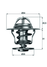Thermostat Kühlmittel für OPEL RENAULT VOLVO COMMODORE C Caravan MONZA A OMEGA