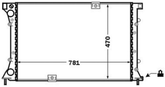 Kühler Motorkühlung für NISSAN OPEL RENAULT PRIMASTAR Bus Pritsche/Fahrgestell