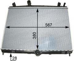Kühler Motorkühlung für CITROËN PEUGEOT C5 III Break 407 SW Coupe 508 I