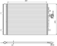 Kondensator Klimaanlage für VOLVO LAND ROVER S60 II Cross Country S80 V40