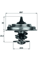 Thermostat Kühlmittel für AUDI BMW FORD MERCEDES-BENZ PORSCHE VW A3 Sportback