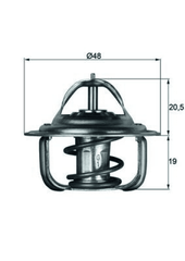 Thermostat Kühlmittel für AUDI CHRYSLER OPEL VAUXHALL VW CHEVROLET DAEWOO