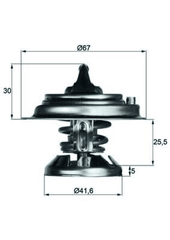 Thermostat Kühlmittel für MERCEDES-BENZ SSANGYONG PUCH 124 Stufenheck T-Model