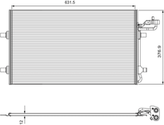 Kondensator Klimaanlage für VOLVO C30 C70 II Cabriolet S40 V50